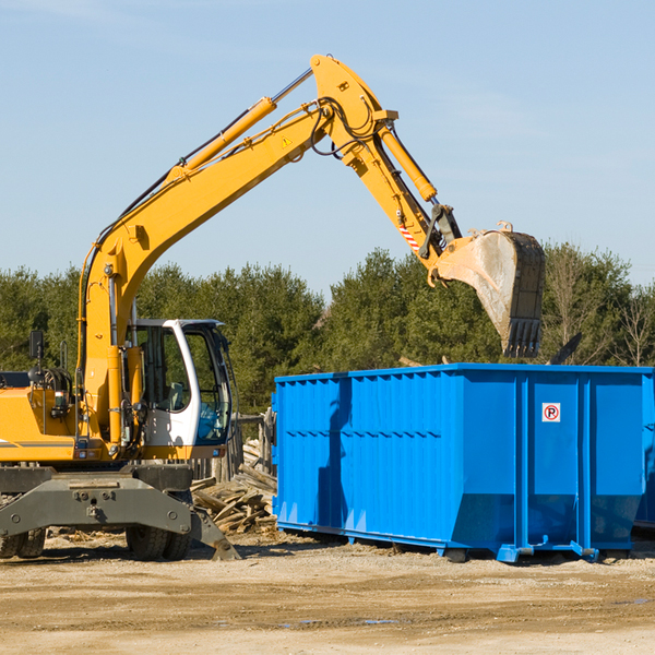 can i request a rental extension for a residential dumpster in Grant County WI